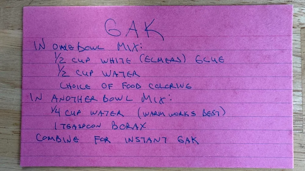 GAK recipe