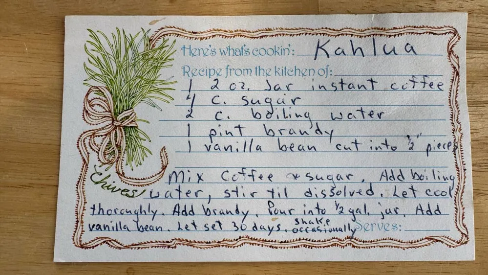 Kahlua Recipe