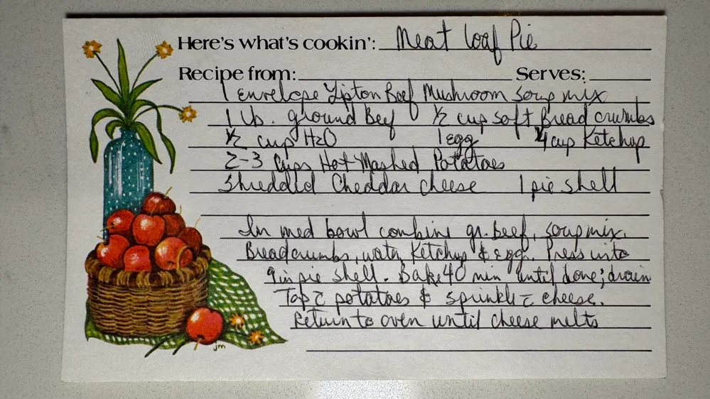 Meat Loaf Pie Recipe